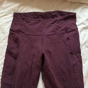 Lululemon fast and free leggings 23in size 8